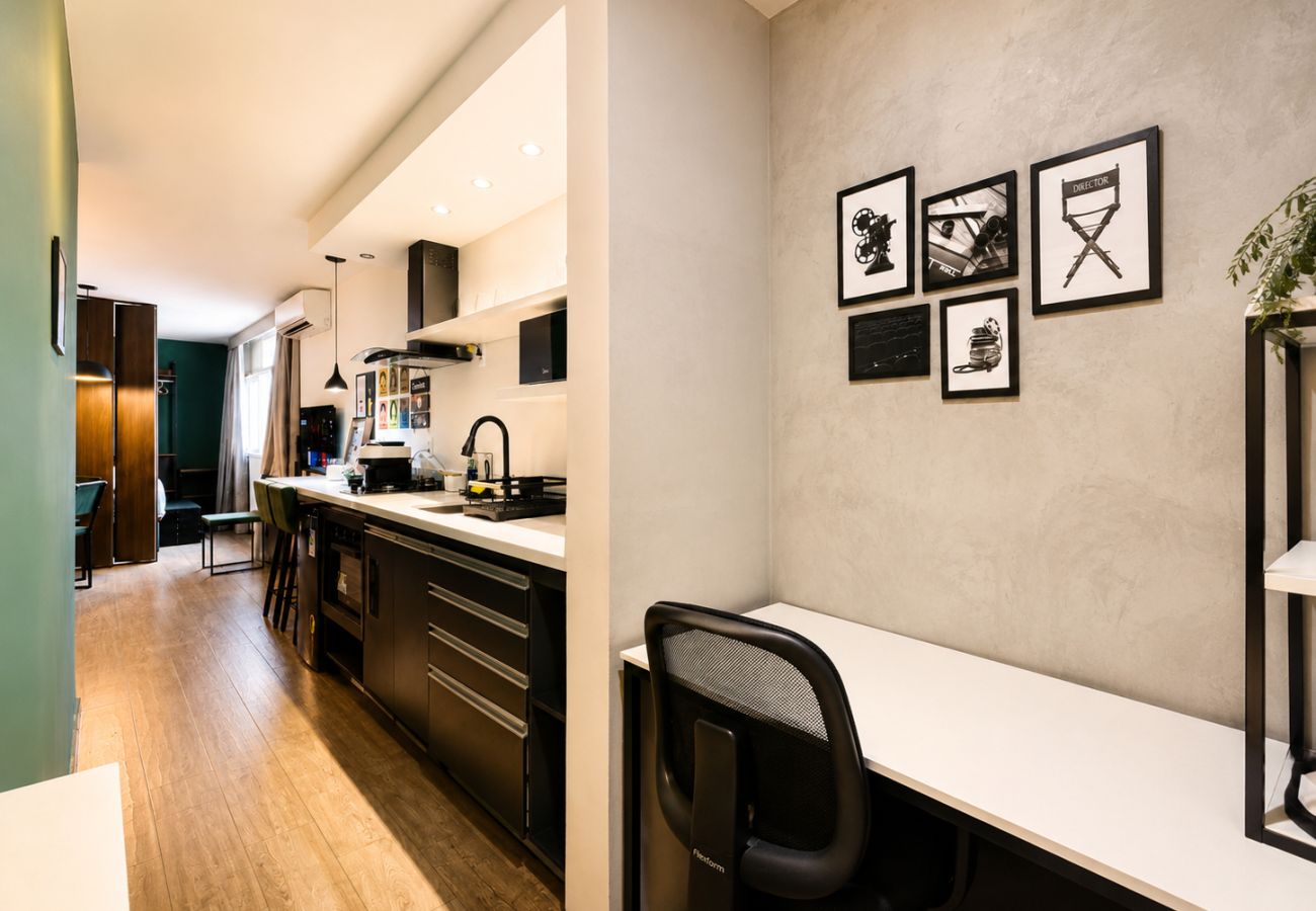 Apartamento em Rio de Janeiro - Aconchegante Flat Copa - Vista pro mar