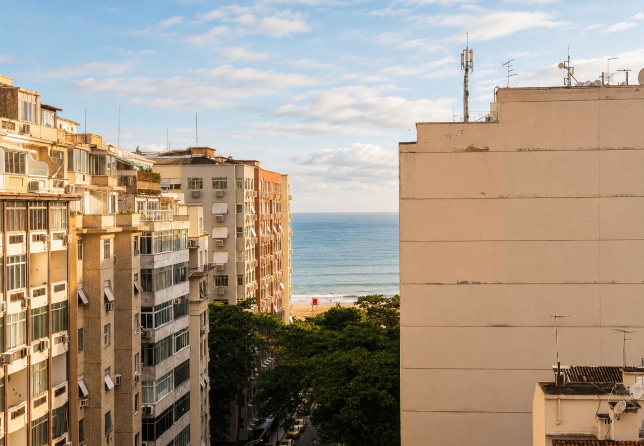 Apartamento em Rio de Janeiro - Aconchegante Flat Copa - Vista pro mar